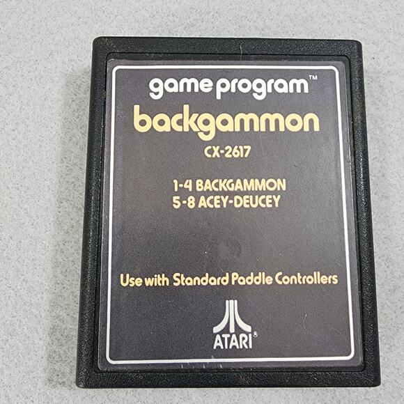 Backgammon, Acey-Deucey & Outlaw: Gunslinger & Target Shoot Atari Games Untested - Picture 1 of 6